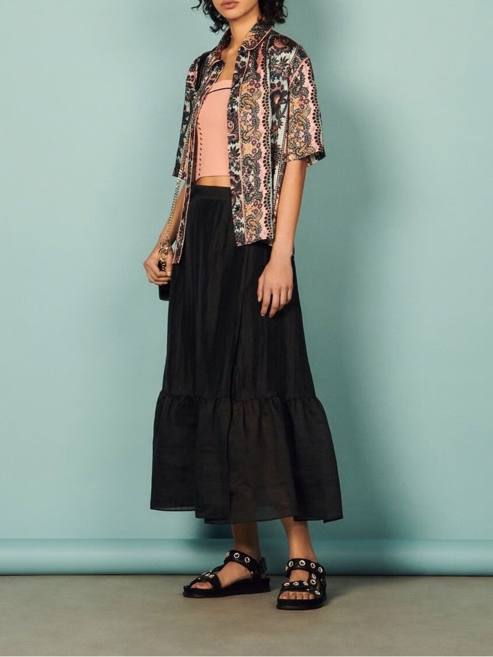 Sandro Wrapover Ruffle Skirt - Picture 16 of 16